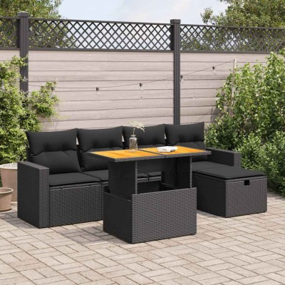 Garden set with cushions, 6...