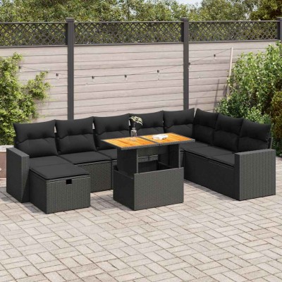 Garden set with cushions, 9...