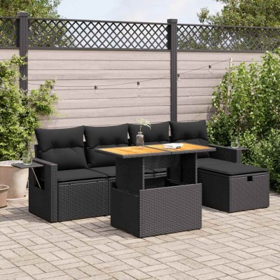 Garden set with cushions, 6...
