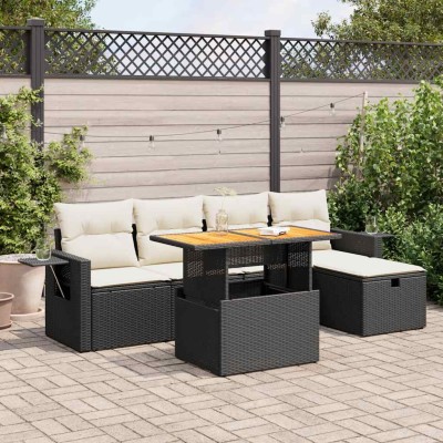 Garden set with cushions, 6...
