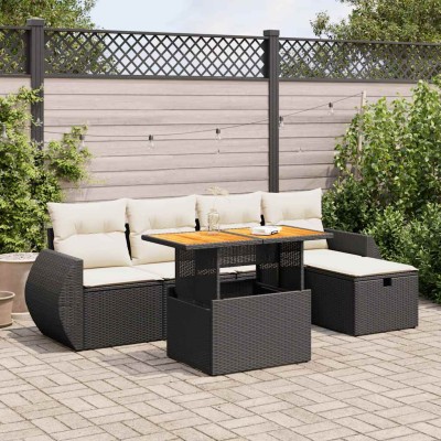 Garden set with cushions, 6...