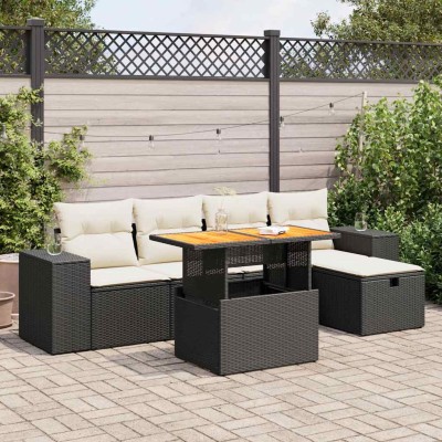 Garden set with cushions, 6...