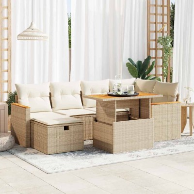 Sofa set with cushions, 8...