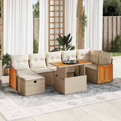 Sofa set with cushions, 5...