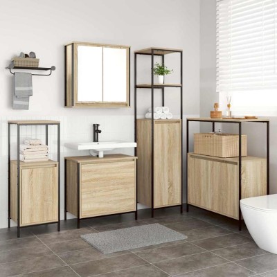 Bathroom furniture set with...