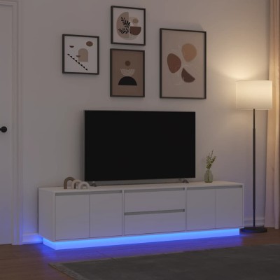 TV cabinet with LED lights,...