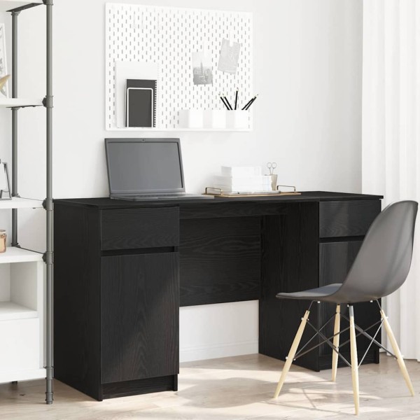 Table black oak 140 x 49 x 76 cm Treated wood
