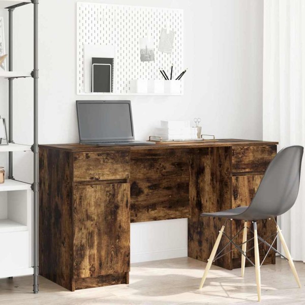 Table Smoked oak 140 x 49 x 76 cm Treated wood