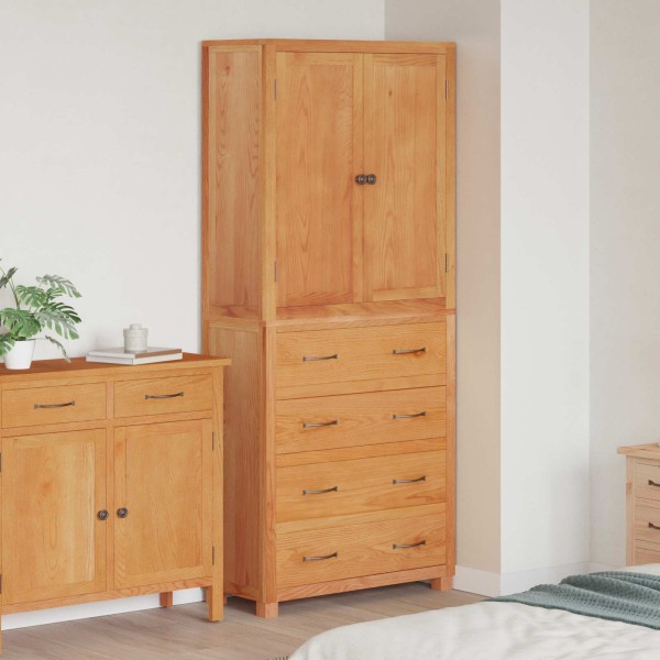 Storage furniture set with drawers Brown Processed wood