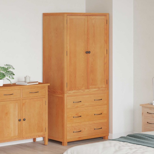 Storage furniture set with drawers Brown Processed wood