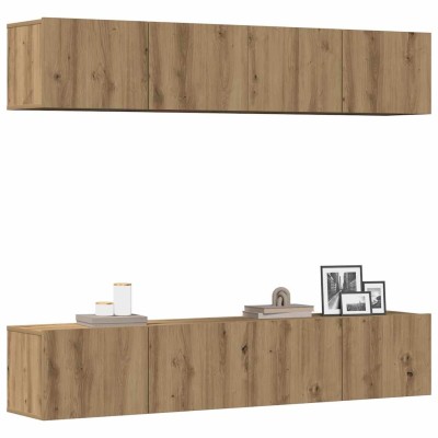 4-piece wall-mounted TV...