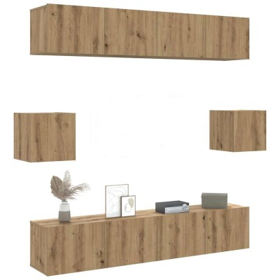 Artisan Oak 6 Piece Wall...