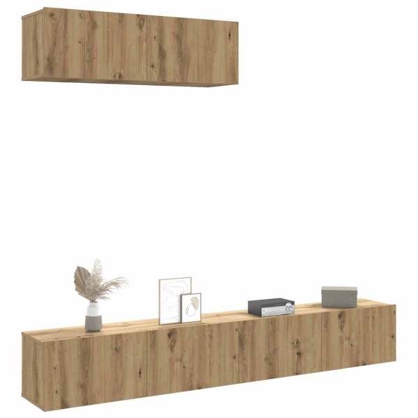 3-piece wall-mounted TV cabinet set