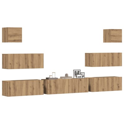 Artisan Oak 7 Piece Wall...