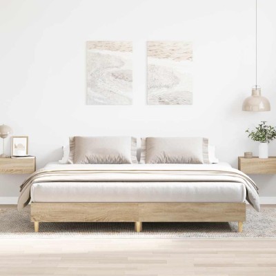 Bed frame without mattress,...