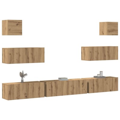 Artisan Oak 7 Piece Wall...
