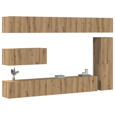Artisan Oak 7 Piece Wall...