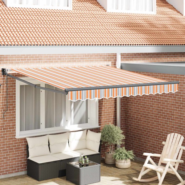 Retractable awning Multicolored 350 x 250 cm