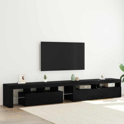 TV cabinet 3 pcs Black oak...