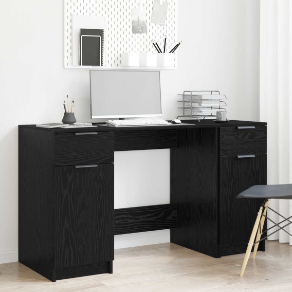 Table Black oak 133 x 50 x 75 cm Treated wood