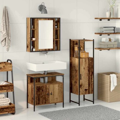 Bathroom furniture set with...