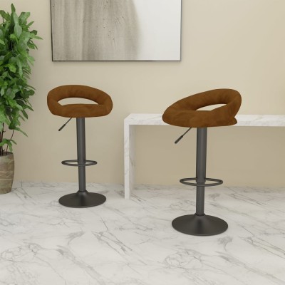 Bar stools, 2 pcs., brown,...