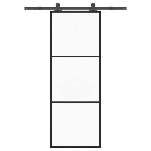 Sliding door with hardware kit, 76x205cm, ESG and aluminum