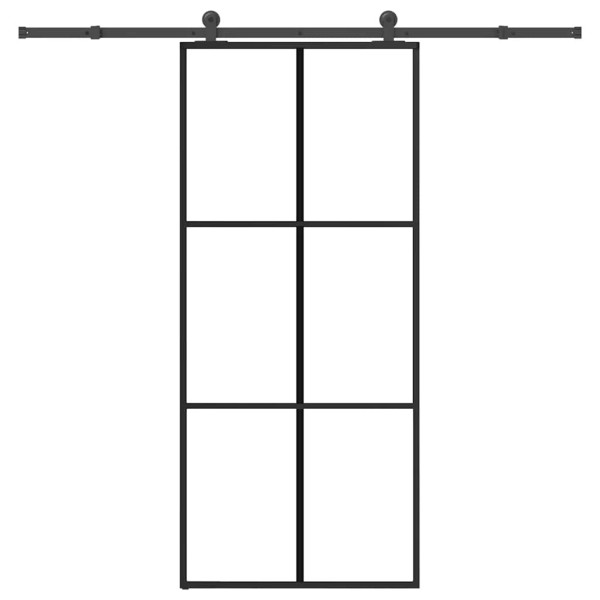 Sliding door with hardware kit, 90x205cm, ESG and aluminum
