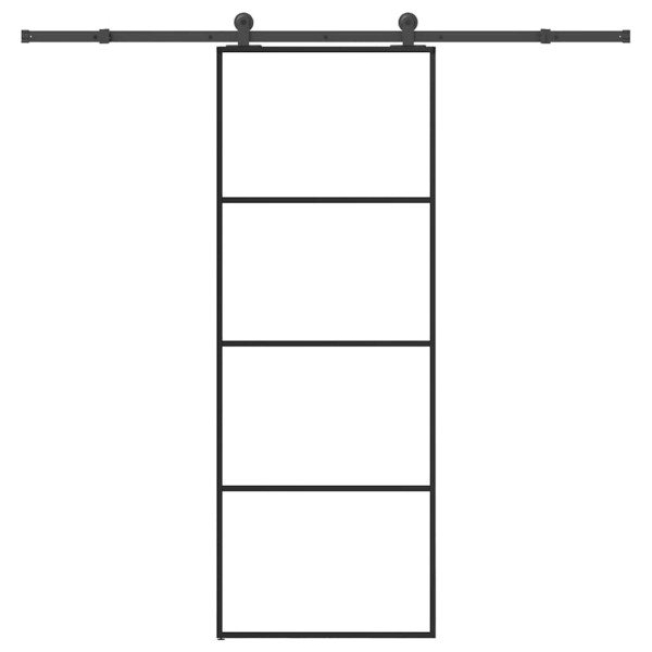 Sliding door with hardware kit, 76x205cm, ESG and aluminum