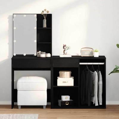 LED makeup table set Black...