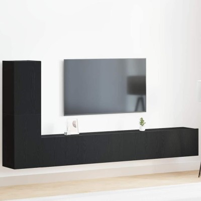 TV cabinet set Black oak...