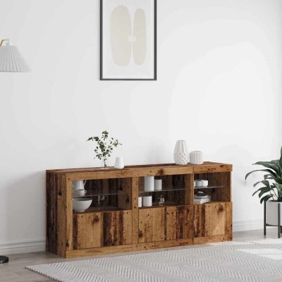 LED Sideboard Old wood 162...