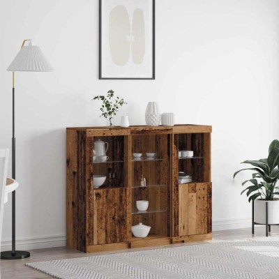 LED Sideboard Old wood 123...