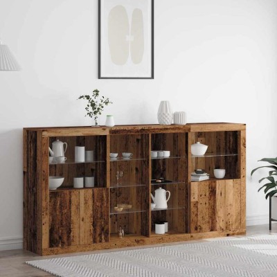LED Sideboard 3 pcs Old...