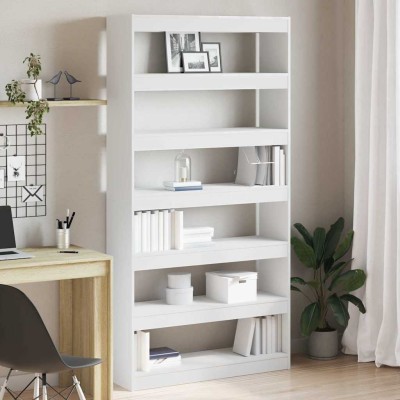 Bookcase White 100 x 30 x...