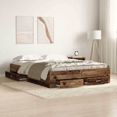 Bed frame Ancient wood 160...