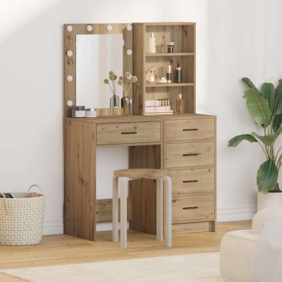 Dressing table 2 pcs Brown...