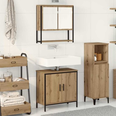 Bathroom furniture set with...