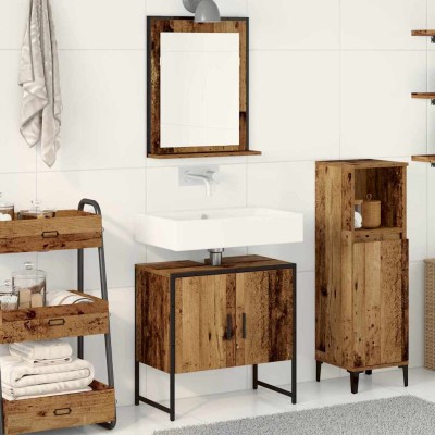 Bathroom furniture set with...