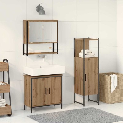 Bathroom furniture set with...