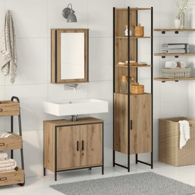Bathroom furniture set with...