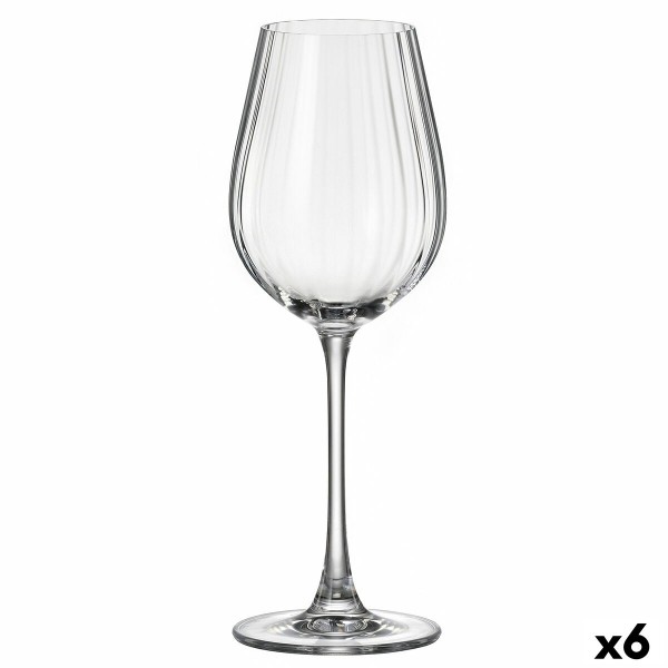 Vyno taurė Bohemia Crystal Optic Skaidrus 400 ml 6 vnt.