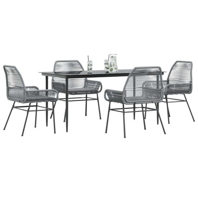 Garden set, 5 pieces, gray,...