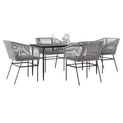 Garden set, 5 pieces, gray,...
