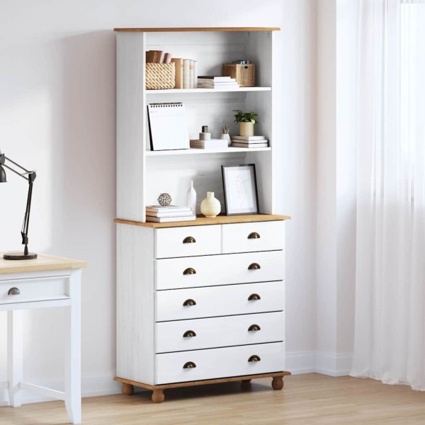 Cage ASKIM White 91 x 40 x 200.5 cm Solid pine wood