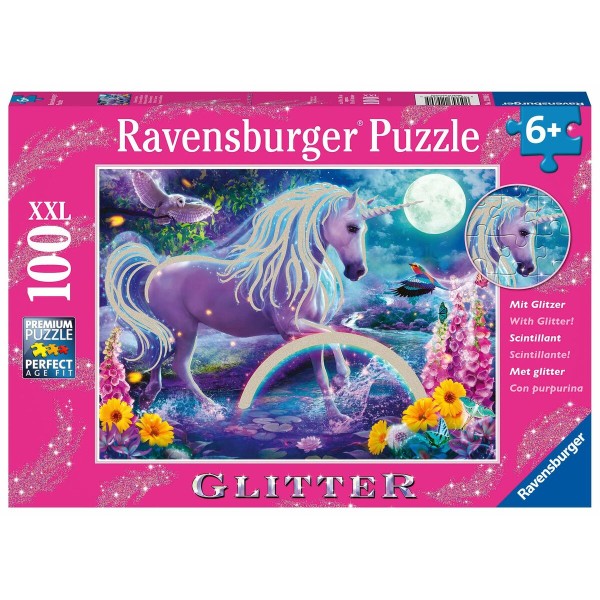 Pusle Ravensburger 12980 Ükssarvik Läige XXL 100 Tükid, osad