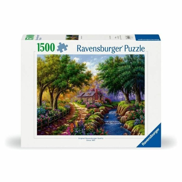 Puzle un domino komplekts Ravensburger Cottage By The River