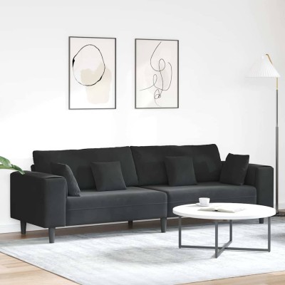 Sofa Black 250 x 77 x 76 cm...