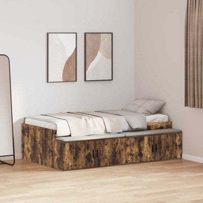 Bed frame Smoked oak 80 x...