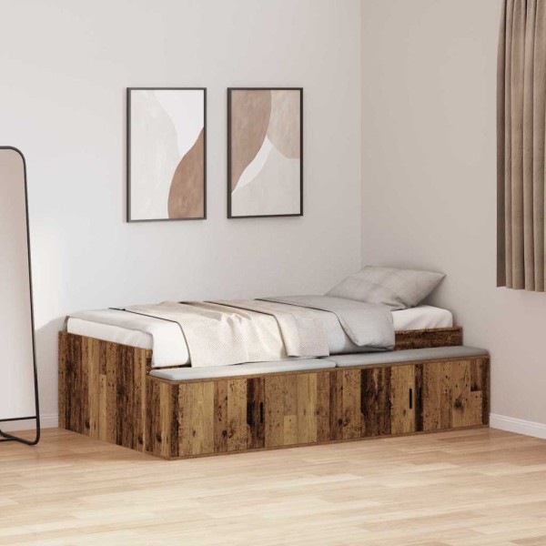 Bed frame Ancient wood 70 x 190 cm Treated wood